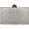Lady Couture Glamorous Satin Evening Bag In Pewter