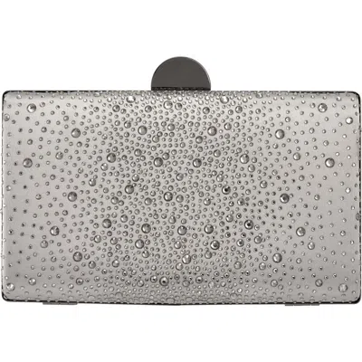 Lady Couture Glamorous Satin Evening Bag In Pewter