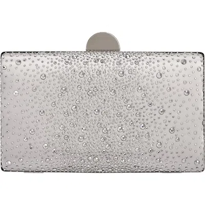 Lady Couture Glamorous Satin Evening Bag In Silver