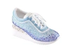 Lady Couture Glitz Fashion Athletic Sneaker On A Spring Look Wedge In Multi