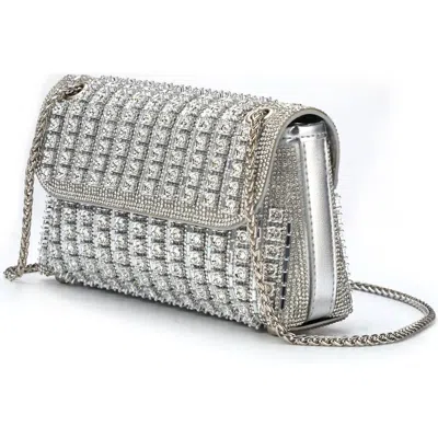 Lady Couture Idol, Multi Jewel Shoulder Bag In Silver