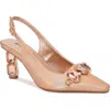 Lady Couture Jewel Heel Slingback Pump