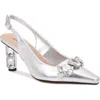 Lady Couture Jewel Heel Slingback Pump
