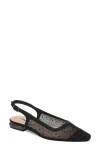 Lady Couture Kar Embellished Slingback Flat In Black
