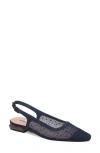 Lady Couture Kar Embellished Slingback Flat In Blue