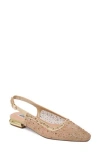 Lady Couture Kar Embellished Slingback Flat In Multi