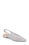 Lady Couture Kar Embellished Slingback Flat In Multi