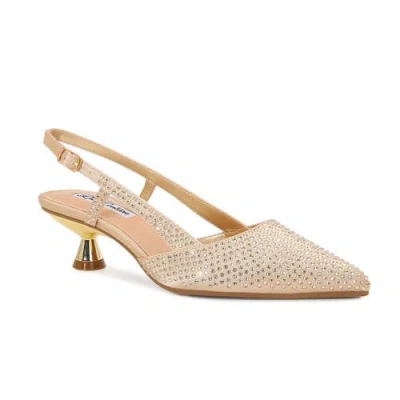 Lady Couture Kathy, Kitten Heel Slingback In Gold