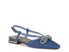 Lady Couture Kendal Slingback Flat In Blue