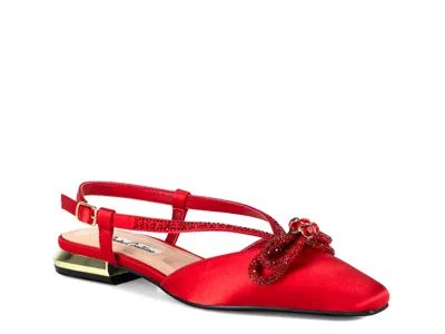 Lady Couture Kendal Flat In Red