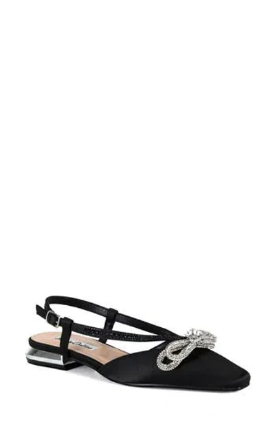 Lady Couture Kendal Slingback Flat In Black