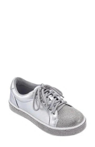 Lady Couture Legend Rhinestone Sneaker In Silver