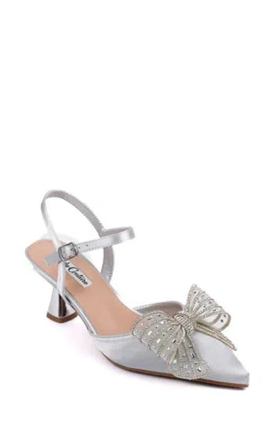 Lady Couture Leslie Pointed Toe Pump In Gray