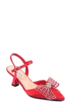 Lady Couture Leslie Pointed Toe Pump In Red