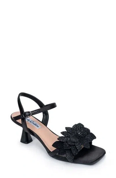 Lady Couture Lorin Ankle Strap Sandal In Black
