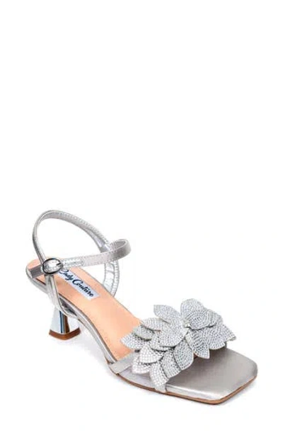 Lady Couture Lorin Ankle Strap Sandal In Silver