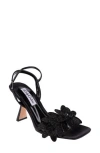 Lady Couture Lust Floral Ankle Strap Sandal In Black