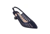 Lady Couture Mesh Rhinestone Heel Slingback Pump