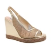 Lady Couture Mesh Wedge Sandal