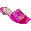 Lady Couture Metallic Jewel Sandal In Pink