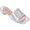 Lady Couture Metallic Jewel Sandal In Silver