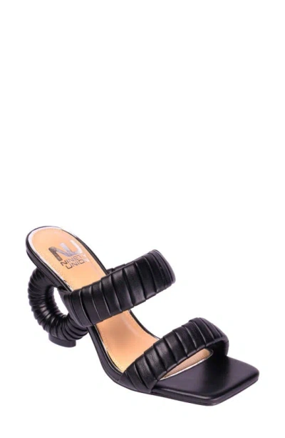 Lady Couture Ash Heeled Sandal In Black