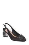 Lady Couture Precious Embellished Slingback Pump In Black