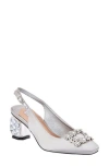 Lady Couture Precious Embellished Slingback Pump In Silver