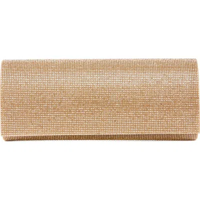 Lady Couture Radiant Rhinestone Clutch In Gold