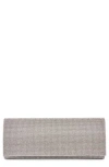 Lady Couture Radiant Rhinestone Clutch In Silver