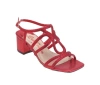 Lady Couture Rhinestone Block Heel Dressy Sandal In Red