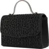 Lady Couture Rhinestone Handbag In Black