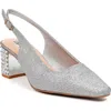 Lady Couture Rhinestone Heel Slingback