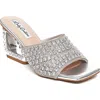 Lady Couture Rhinestone Jewel Heel Slide