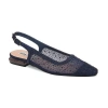 Lady Couture Rhinestone Mesh Flat