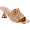 Lady Couture Rhinestone Slide Sandal In Gold