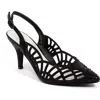 Lady Couture Rhinestone Slingback Pump In Black