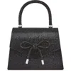 Lady Couture Rhinestone Top Handle Evening Bag In Black