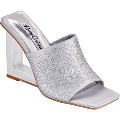 LADY COUTURE LADY COUTURE RHINESTONE WEDGE SLIDE SANDAL