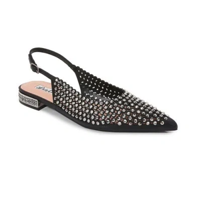 Lady Couture Rhinestones Slingback With Multi Jewel Heel Pump In Black