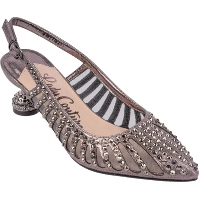 Lady Couture Rosita Slingback Pump In Gray