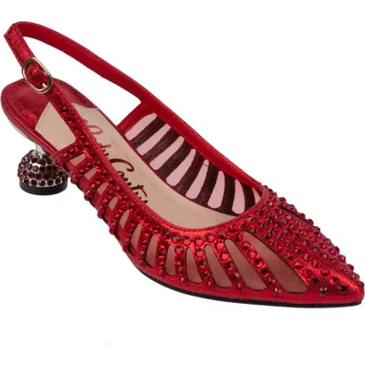 Lady Couture Rosita Slingback Pump In Red