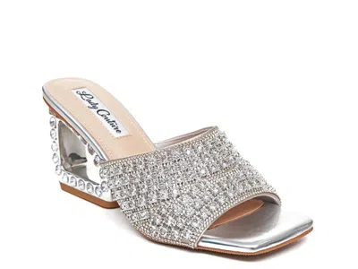 Lady Couture Royal Wedge Sandal In Silver