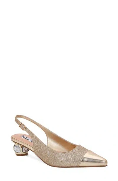 Lady Couture Saphire Pointed Toe Slingback Pump In Multi
