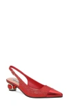 Lady Couture Saphire Pointed Toe Slingback Pump In Multi