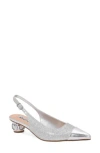 Lady Couture Saphire Pointed Toe Slingback Pump In Multi
