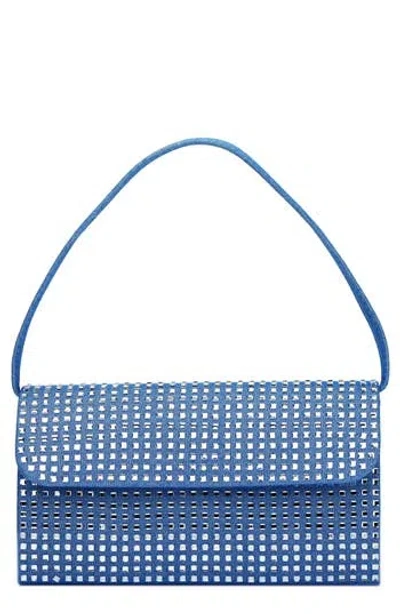 Lady Couture Shana Rhinestone Handbag In Blue