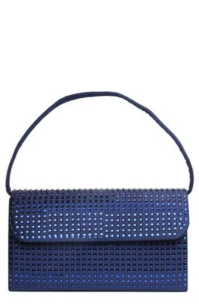 Lady Couture Shana Rhinestone Handbag In Blue