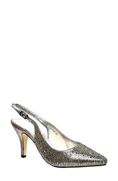 Lady Couture Slingback Pump In Pewter