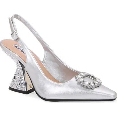 Lady Couture Spotlight Pointed Toe Slingback Pump In Gray